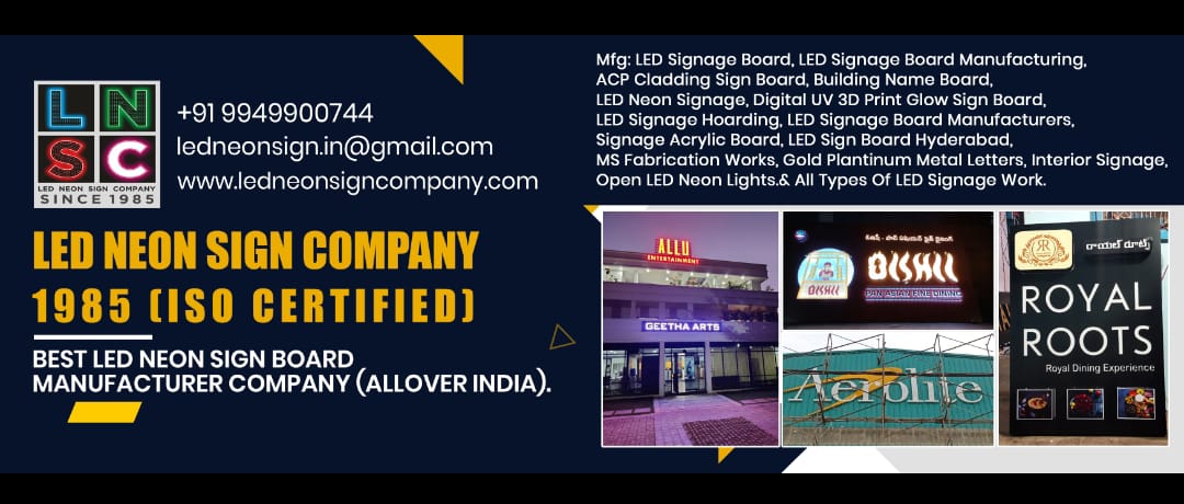 Best Sign LED Signage Manufacturers - Acrylic